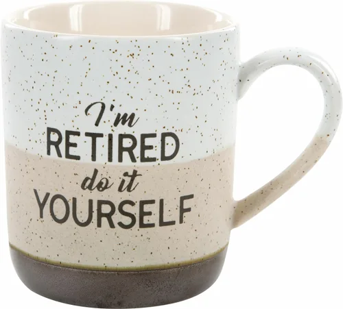 Pavilion - Estoy jubilado, hazlo tú mismo - Taza grande de café de gres de 15 oz