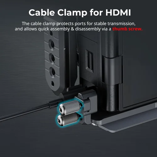 Miniatura 7 de SMALLRIG ZV-E10 II HawkLock Kit de jaula de liberación rápida para Sony ZV-E10 II con abrazadera de cable para HDMI, mango de silicona ergonómico