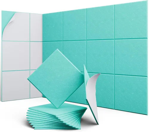 Miniatura 28 de Paneles Acústicos Hexagonales - Paquete de 12 Paneles de Absorción de Sonido de Alta Densidad 12"X10"X0.4" para Reducción Mejorada de Ruido, Diseño