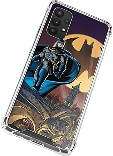Miniatura 2 de Skinit Funda transparente compatible con Galaxy A32 5G – Diseño oficial de DC Comics Batman in The Sky