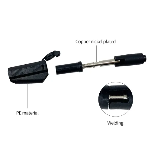 Miniatura 5 de Cable de prueba de enchufe de plátano de seguridad de 0.157 in, 5 uds., 39.4 in/3.3 pies, línea cubierta de seguridad totalmente aislada para cable