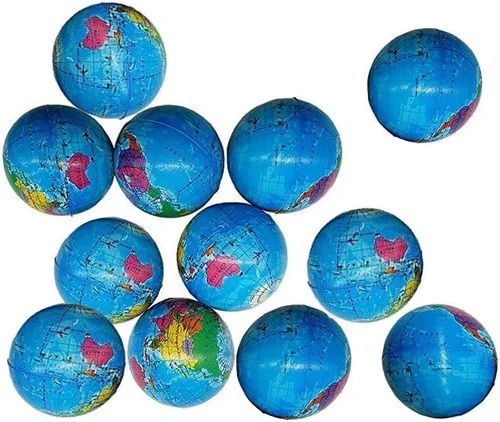 Miniatura 5 de Mini bolas de estrés de globo exprimible de 2.48 pulgadas, bolas de alivio de tensión, recuerdo de fiesta, bola de globo de PU suave