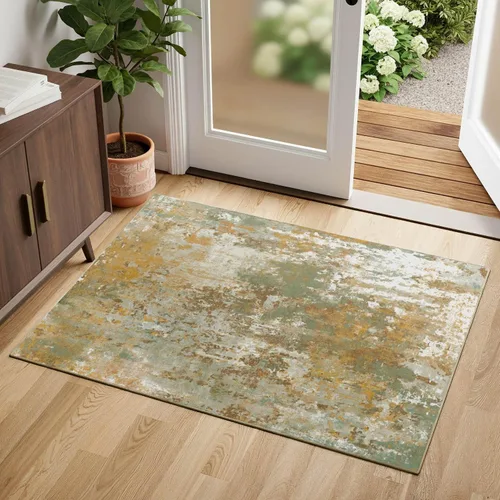 Miniatura 33 de Tapete de entrada de 2 x 3 pulgadas, color dorado beige, para entrada interior, 24 x 36 pulgadas, lavable y pequeño, para suelo de cocina, entrada