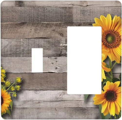 Miniatura 35 de Hojas de eucalipto, vegetación, flores de vid, sencillez, cubiertas decorativas de salida de 1 pandilla, placa de pared para interruptor de luz