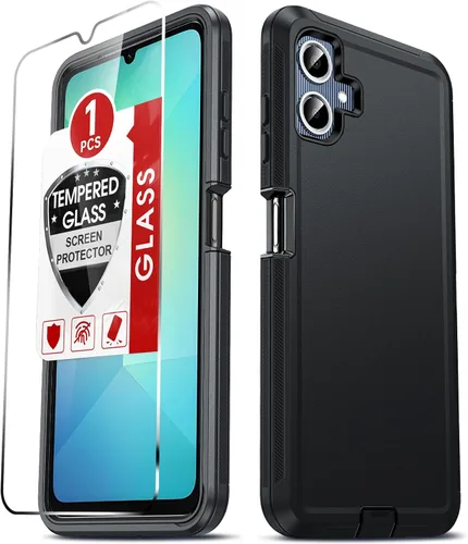 Miniatura 9 de LeYi Funda compatible con Samsumg Galaxy A05 4G: Galaxy A05 4G con resistente a los golpes, 3 en 1 de cuerpo completo, protección resistente