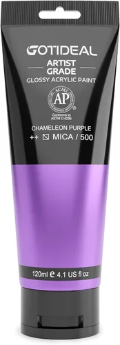 Miniatura 8 de GOTIDEAL - Pintura acrílica sienna tostado, tubos de 4.1 oz, no tóxicas, duradera, para pintor adulto o niño y para lienzo, madera, arcilla, tela