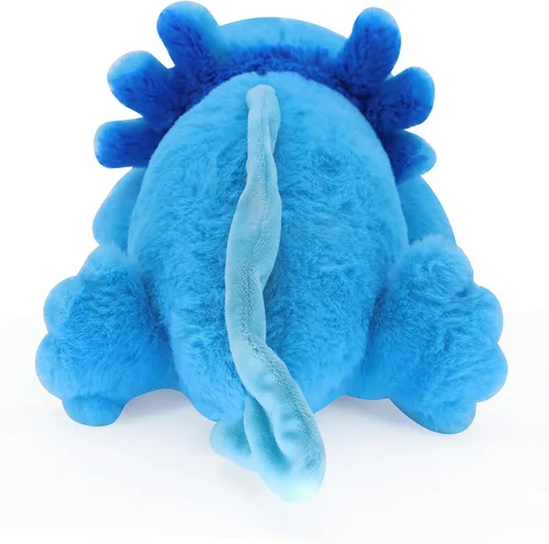 Miniatura 4 de Lindo ajolote de peluche, suave animal de peluche kawaii, juguetes de peluche, regalos para niños y niñas Azul