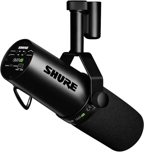 Miniatura 10 de Shure SM7dB - Micrófono vocal dinámico con preamplificador integrado, micrófono de estudio para transmisión, podcasting y grabación, sonido suave