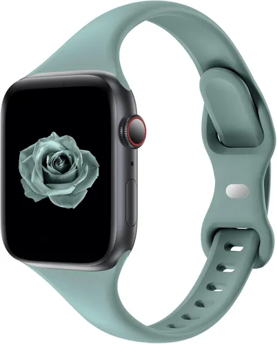 Miniatura 15 de Acrbiutu - Correas compatibles con Apple Watch de 38, 40, 41, 42, 44, 45, 46 y 49 mm, delgada, de silicona, para iWatch serie Ultra, 10, 9, 8, 7, 6