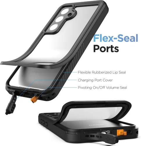 Miniatura 4 de Encased Funda impermeable para cinturón diseñada para Samsung Galaxy S24 Plus, funda protectora de cuerpo completo con protector de pantalla