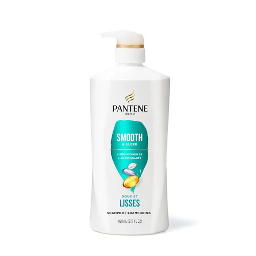 Miniatura 8 de Pantene Juego de champú y acondicionador, suave y liso, control del encrespamiento con antioxidantes, nutritivo para todo tipo de cabello, rizado