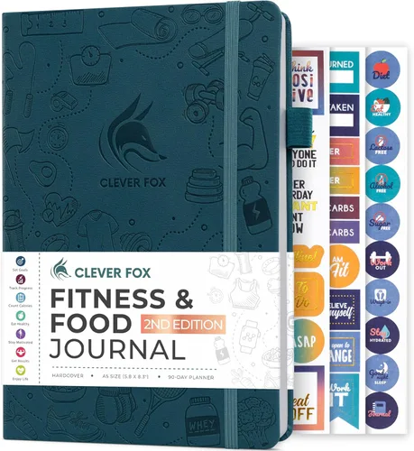 Miniatura 21 de Clever Fox Diario de fitness & Food – Planificador de nutrición y entrenamiento para mujeres y hombres – Libro de registro de ejercicio de dieta