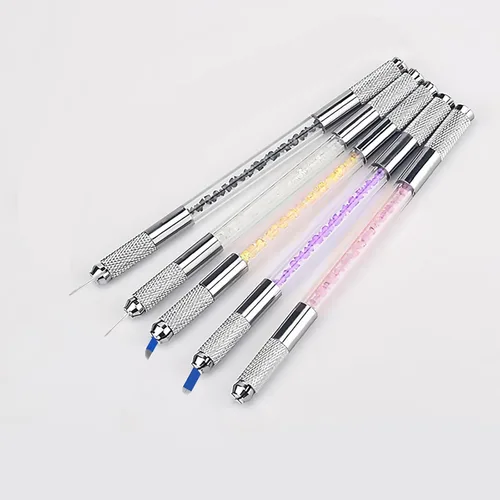 Miniatura 8 de Microblading Pen - Bolígrafos manuales para cejas, suministros de microcuchilla, herramienta de mano de microblading de doble cara para suministros