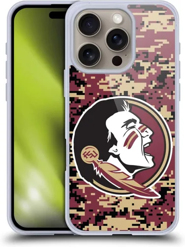 Miniatura 228 de Head Case Designs Funda de gel suave FSU Seminoles de la Universidad Estatal de Florida con licencia oficial compatible con Apple iPhone 13 Pro Max
