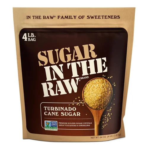 Miniatura 9 de Sugar In The Raw - Azúcar de caña turbinado granulado, sin eritritol, edulcorante natural puro, bebidas calientes y frías, café, cocina, repostería