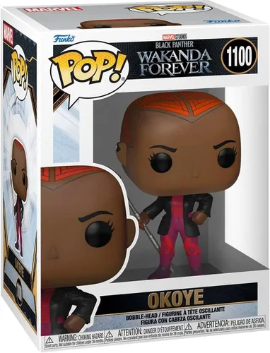 Miniatura 2 de POP Marvel: Black Panther: Wakanda Forever - Figura de vinilo de Okoye Funko (paquete con funda protectora de caja compatible), multicolor, 3.75