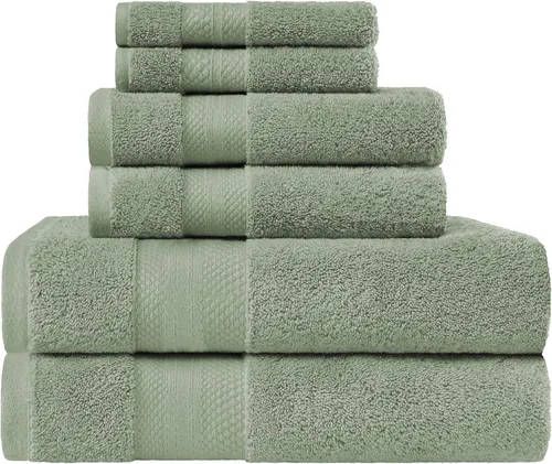 Miniatura 80 de Superior Juego de toallas de algodón turco de 9 piezas, 3 toallas de baño, 3 manos, 3 toallas faciales para el hogar, artículos esenciales de baño