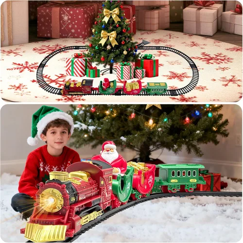 Miniatura 6 de Juego de trenes de Navidad Mini Trenes de Santa