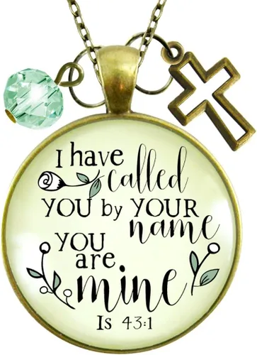 Miniatura 9 de Gutsy Goodness Faith He Cares - Collares hechos a mano con mensaje para mujer cristiana