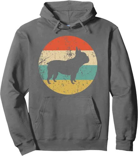 Miniatura 7 de Bulldog Francés Retro Bulldog Francés Sudadera con capucha, Negro, S