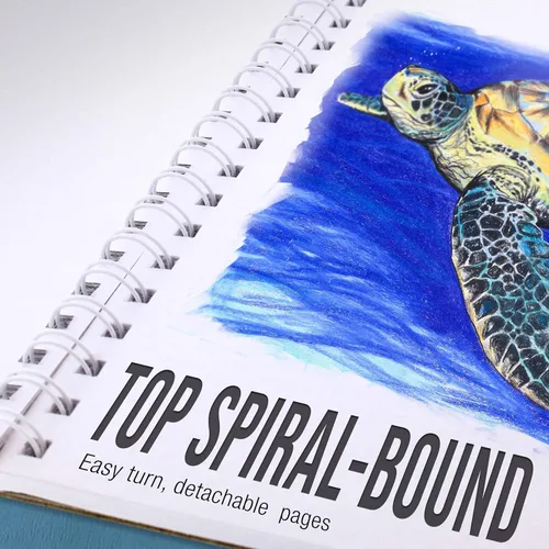 Miniatura 4 de U.S. Art Supply Cuaderno de bocetos de papel pesado de 5.5 x 8.5 pulgadas, encuadernado en espiral: 90 libras (5.64 oz/m²), bloc de dibujo de 30