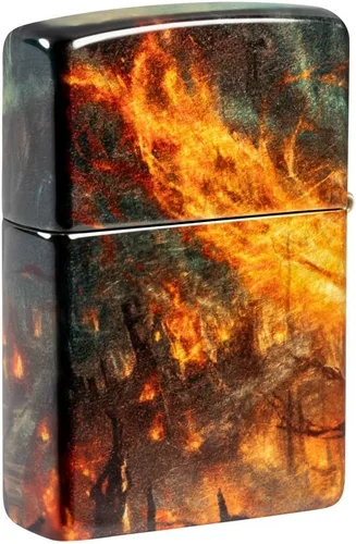 Miniatura 2 de Zippo Encendedores míticos 540 Mago de Fuego de Latón Rodado