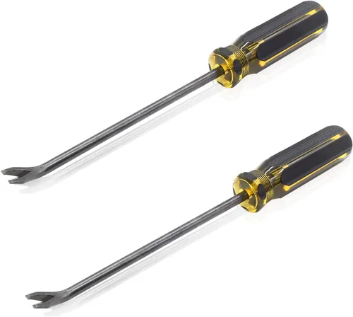 Levantador de tachuelas, extractor de uñas de 0.118 pulgadas, con punta en U, herramienta de extracción de destornillador de uñas (2 unidades)