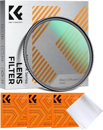 K&F CONCEPT 1 filtro de difusión negra de 1.92 pulgadas (1.929 in) con 18 recubrimientos multicapa para fotografía de vídeo/vlog/retrato (serie K)