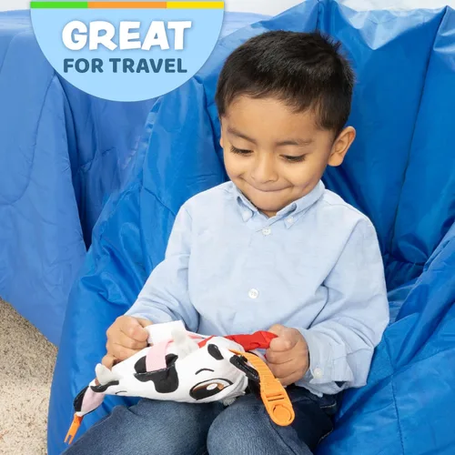 Miniatura 5 de Buckle Toys Bessie - Juguete de aprendizaje para niños pequeños Viaje en avión esencial, desarrollar habilidades motoras, resolución de problemas