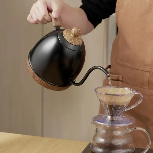 Miniatura 3 de Hervidor eléctrico de cuello de cisne de acero inoxidable con control de temperatura variable para café y té, verter más de 1000 vatios