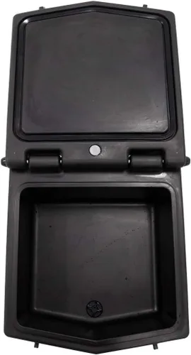 Miniatura 7 de SuperATV Enfriador trasero aislado de alta resistencia/caja de carga para Polaris General 1000 / General 4 (2016+) - Tapa sellada mantiene el hielo