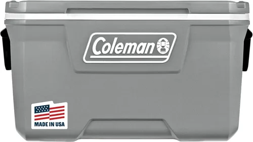 Coleman Classic Series - Hielera portátil con aislamiento, resistente a fugas, hielera dura para exteriores, mantiene el hielo hasta 5 días, Gris