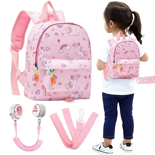 Miniatura 14 de Accmor - Mochila para niños pequeños con correa de muñeca anti-pérdida, lindo arnés para caminar para niños pequeños, mantiene a los niños cerca