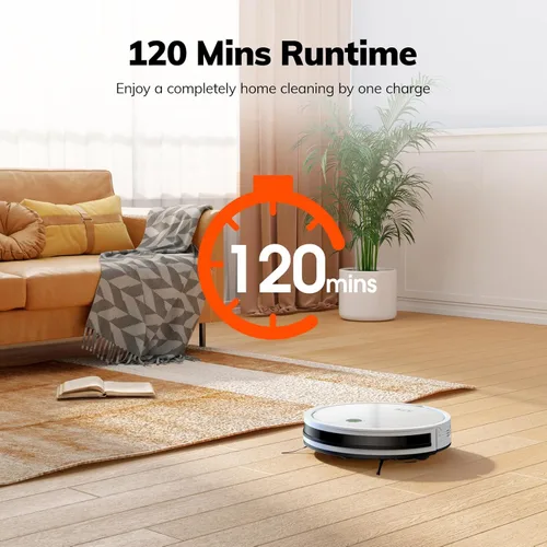 Miniatura 5 de ILIFE Aspiradora robot V2, succión sin enredos, 120 minutos de tiempo de funcionamiento, delgada, aspiradora robótica de carga automática, ideal