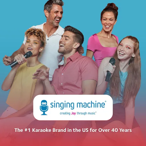 Miniatura 6 de Micrófono de karaoke inalámbrico Singing Machine para niños y adultos, micrófono de fiesta (Oro rosa) - Micrófono portátil Bluetooth de mano
