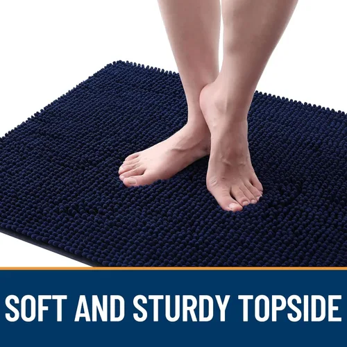 Miniatura 4 de OLANLY - Tapete para puerta de perro y patas sucias, absorbe la humedad y la suciedad, antideslizante, lavable, de felpilla de secado rápido