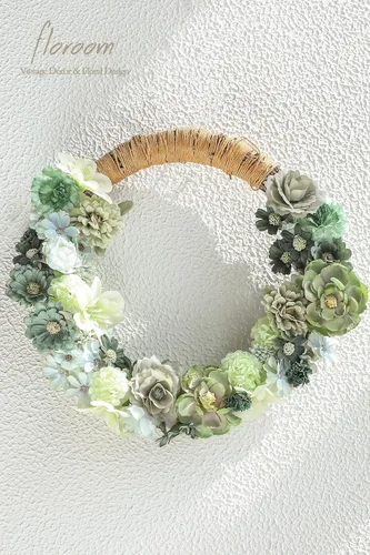 Miniatura 4 de Floroom Mini Cabezas de Flores Artificiales Salvia y Verde Oliva Peonía Falsa Margarita Rosa Multicolor Pequeñas Cabezas de Flores de Seda Sintética