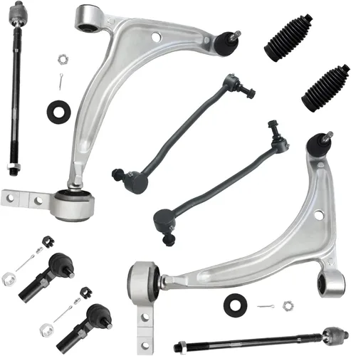 Miniatura 99 de Detroit Axle - Kit de suspensión frontal de 10 piezas para Jeep 2002-2004 Liberty, 2 brazos de control superiores con rótula 2 rótulas inferiores, 4