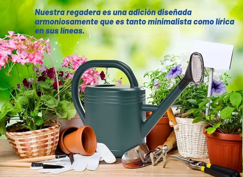 Miniatura 7 de Regadera de 1 galón para plantas de interior, regaderas de jardín para plantas al aire libre, flor de casa, regadera de galón, boquilla grande