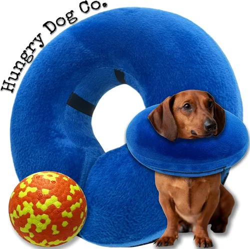 Miniatura 7 de Collar inflable de alta calidad para perros y gatos - Ayuda en la recuperación de mascotas - Cómodo y seguro para tu mascota – Collar E suave – Azul
