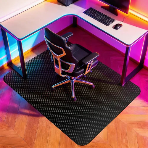 Miniatura 10 de Vicwe Tapete para Silla de Oficina para Alfombra, 32'' x 55'' Tapete para Silla de Escritorio de Computadora para Pisos Alfombrados, Tapete Duro
