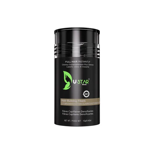 Miniatura 8 de Ustar Fibras de construcción del cabello para adelgazar el cabello, 0.47 onzas, color caoba oculta la pérdida de cabello al instante, más grueso