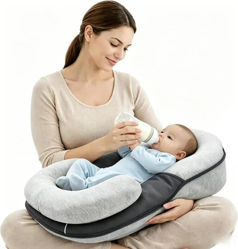 Almohada de Reposo para Bebé Cojín para Reflujo Almohada para Lactancia, Alimentación con Biberón, Tiempo Boca Abajo