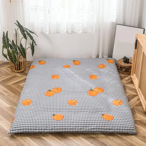 Miniatura 9 de Funda de colchón de futón con cremallera, 100% algodón, para colchón de futón tradicional Shikibuton, suave lavable a máquina, flor 1, Flower1