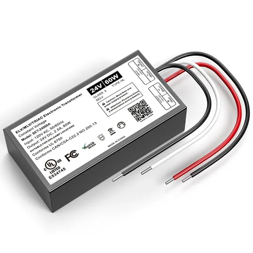 Miniatura 11 de Controlador LED regulable de 12 V, transformador LED Triac ELV/MLV de 60 W compatible con interruptores Lutron y Leviton, fuente de alimentación LED