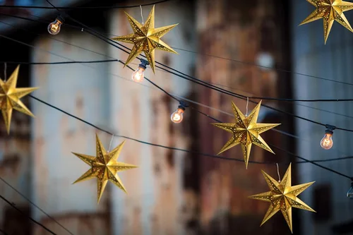 Miniatura 7 de Increíbles faroles de papel de primera, estilo estrella para decorar