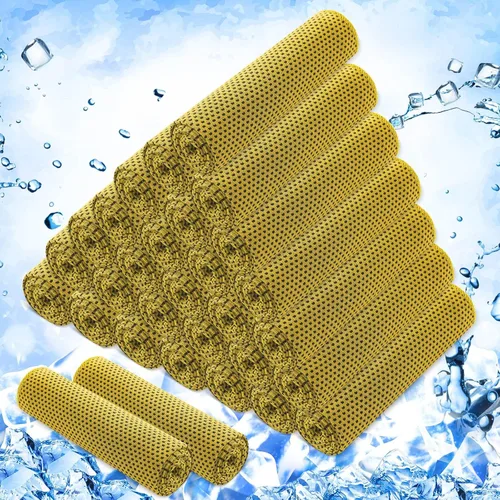 Miniatura 21 de Hosuly Paquete de 30 Toallas Refrescantes, 40"x12" Hielo Transpirables Suaves Frías Paño de Sudor Microfibra Paños de Entrenamiento para Gimnasio