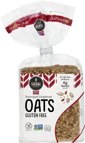 Miniatura 5 de Sigdal Bakeri - Quinoa sin gluten Pan crujiente integral noruego Todo natural y sin OMG, 8.29 oz (235 g) (paquete de 6)