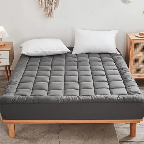 Miniatura 2 de Funda de colchón con elásticos que se estira hasta 18 pulgadas de profundidad, se adapta a colchones de 8"-21" pulgadas, cubrecolchón refrescante