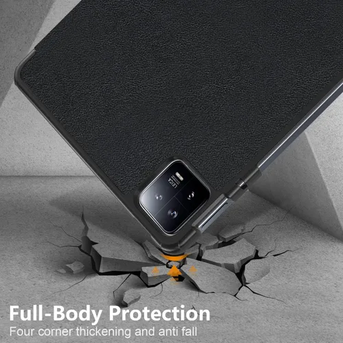 Miniatura 5 de Gylint Funda con soporte para lápiz incorporado para Xiaomi Pad 6S Pro de 12.4 pulgadas 2024, cubierta trasera transparente híbrida delgada a prueba